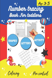 Number tracing Book For Toddlers Age 3-5