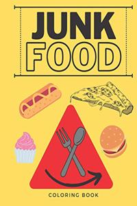 Junk Food Coloring Book