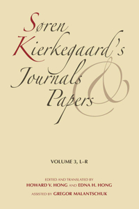 Søren Kierkegaard's Journals and Papers, Volume 3
