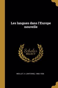 Les langues dans l'Europe nouvelle