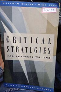 Critical strategies for academic writing: Cases, assignments, and readings