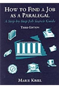How to Find a Job as a Paralegal