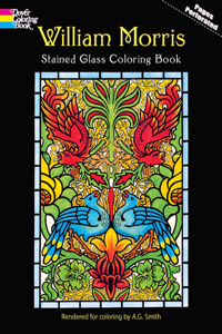 William Morris Stained Glass Coloring Book