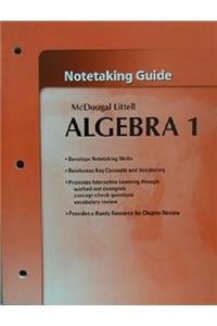 McDougal Littell High School Math: Notetaking Guide Bundle of 5 Algebra 1: Notetaking Guide Bundle of 5 Algebra 1