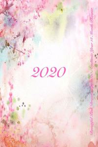 Beautiful Pink Dreamscape 2020 Academic Year 18 Month Planner