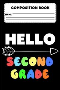 Composition Book Hello Second Grade