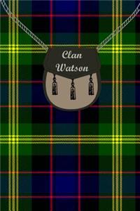 Clan Watson Tartan Journal/Notebook