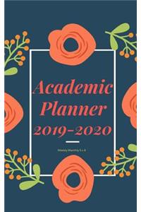 Academic Planner 2019-2020 weekly monthly 5 x 8