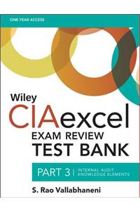 Wiley Ciaexcel Exam Review Test Bank, Part 3