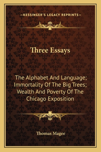 Three Essays