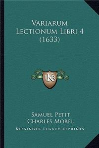 Variarum Lectionum Libri 4 (1633)