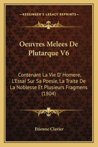 Oeuvres Melees De Plutarque V6