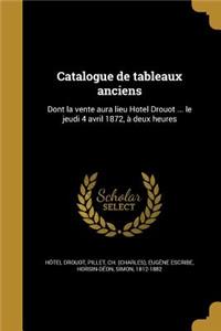 Catalogue de Tableaux Anciens