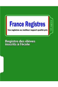 Registre des élèves inscrits à l'école