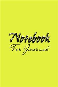 Notebook For Journal