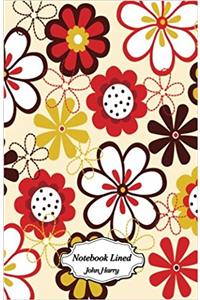 Notebook Lined - Cute Flower Design: 120 Blank Lined Page Softcover Journal, 5.5 X 8.5 Blank Notebook Journal