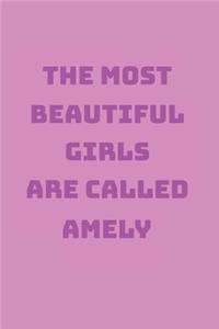 Amely Girl Woman Notebook