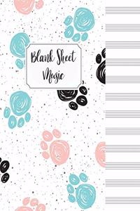 Blank Sheet Music Composition Manuscript Staff Paper Art Music Christmas Notebook Birthday Gift