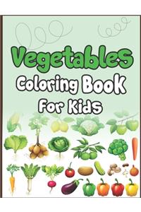 Vegetables Coloring Book for Kids