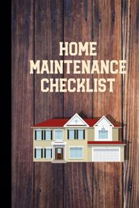 Home Maintenance Checklist