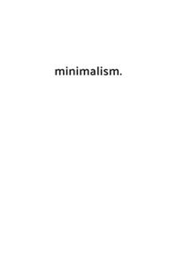 minimalism.