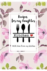 Recipes for my daughter