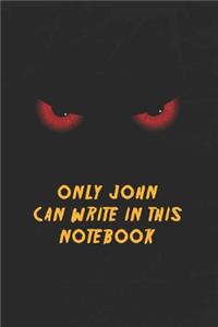 John Name Notebook