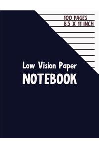 Low Vision Paper Notebook