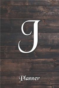 J: Letter Journal Monogram Minimalist Lined Notebook To Do List Undated Daily Planner for Personal and Business Activities with Check Boxes to Help you