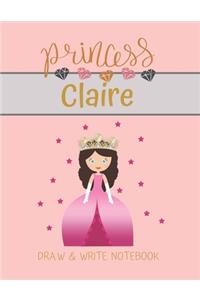 Princess Claire Draw & Write Notebook