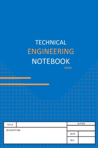 Technical Engineering Notebook Blue