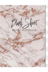 Blank Sheet Music Notebook