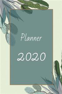 Planner 2020: Semainier/Hebdomadaire, Mensuel et Calendrier pour 12 mois journalier A5 I Planificateur annuel et Agenda de Poche pour organiser et noter 2020 pour