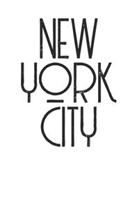 New York City Retro Art Deco Style 120 Page Notebook Lined Journal for Lovers of NYC
