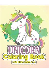 Unicorn Coloring Book for Kids Ages 4-8