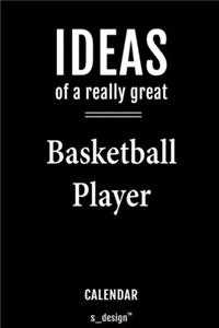 Calendar for Basketball Players / Basketball Player