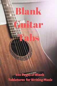Blank Guitar Tabs for Writing Music
