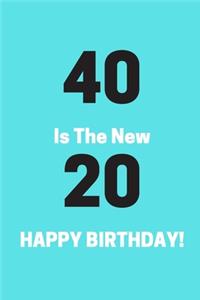 40 Is The New 20 HAPPY BIRTHDAY
