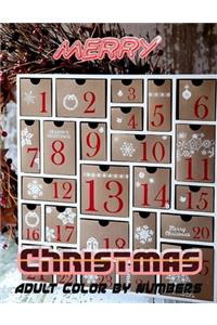 Merry Christmas Adult Color By Numbers
