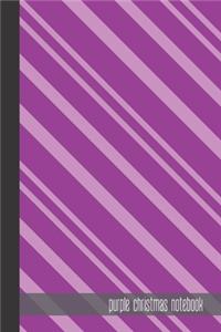 purple christmas notebook: small lined Christmas Pattern Notebook / Travel Journal to write in (6'' x 9'') 120 pages