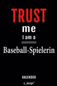 Kalender für Baseball-Spieler / Baseball-Spielerin