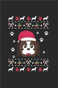 Christmas Santa Shitzu Notebook