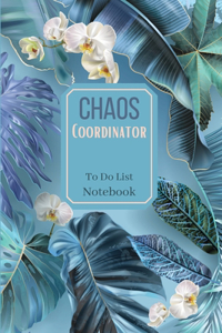Chaos Coordinator To Do List NotebookSpecial Design daily plannerChecklist Notebook Daily planner and notebook combined