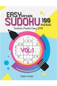 Easy Samurai Sudoku 100 Puzzles Vol.1