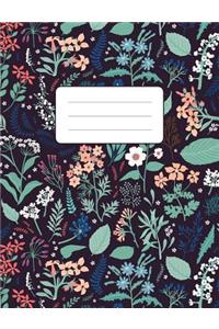 Composition Notebook: Calming Wilderness: 100 Pages of 7.5