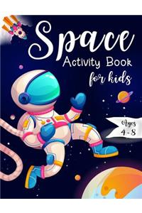 Space Activity Book for Kids Ages 4-8