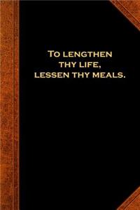 2019 Daily Planner Ben Franklin Quote Lengthen Life Vintage Style