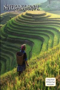Notebook/Journal (Mountain Rice Paddies)
