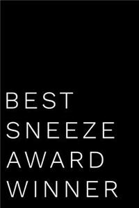 Best Sneeze Award Winner