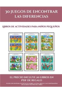 Libros de actividades para niños pequeños (30 juegos de encontrar las diferencias)